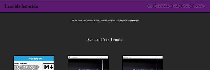 Paolos landingpage